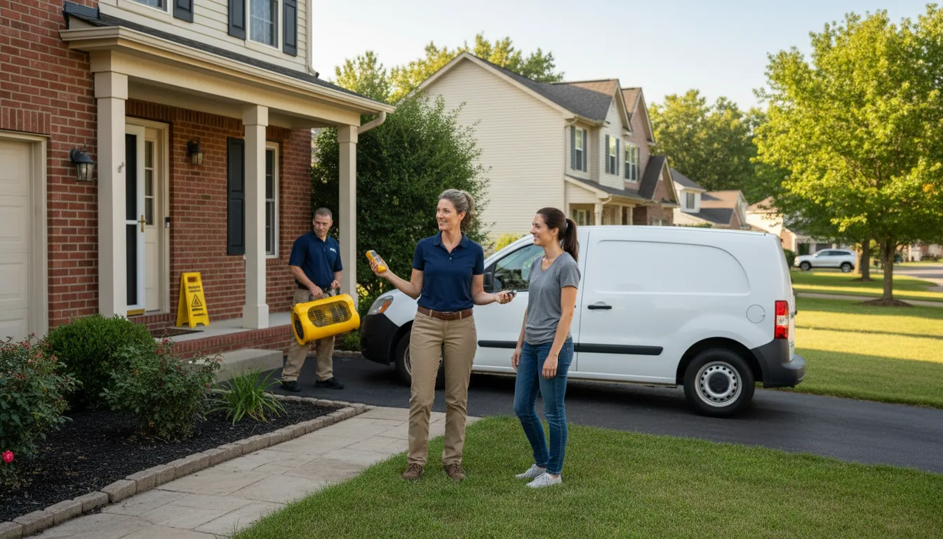 Water restoration image for Dehumidification And Cleanup Services in Harper, TX